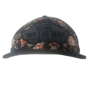 Vans off the wall floral hat snap back mesh black
